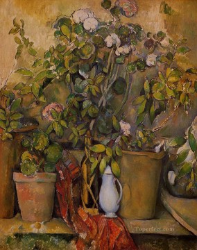 Paul Cezanne Painting - Plantas en macetas Paul Cézanne